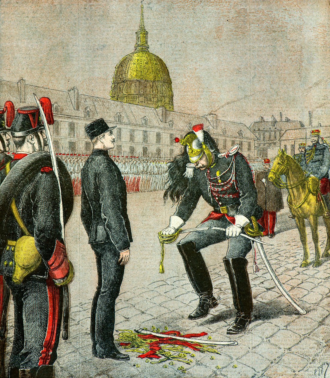 Kapteeni Alfred Dreyfusin arvon aleneminen tekijältä Henri Meyer