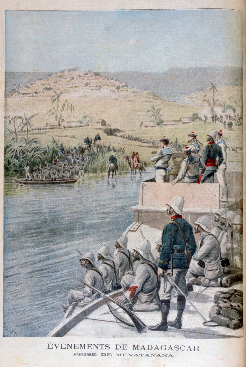 Tapahtumat Madagaskarilla: Mevatananan vangitseminen, 1895 tekijältä Henri Meyer