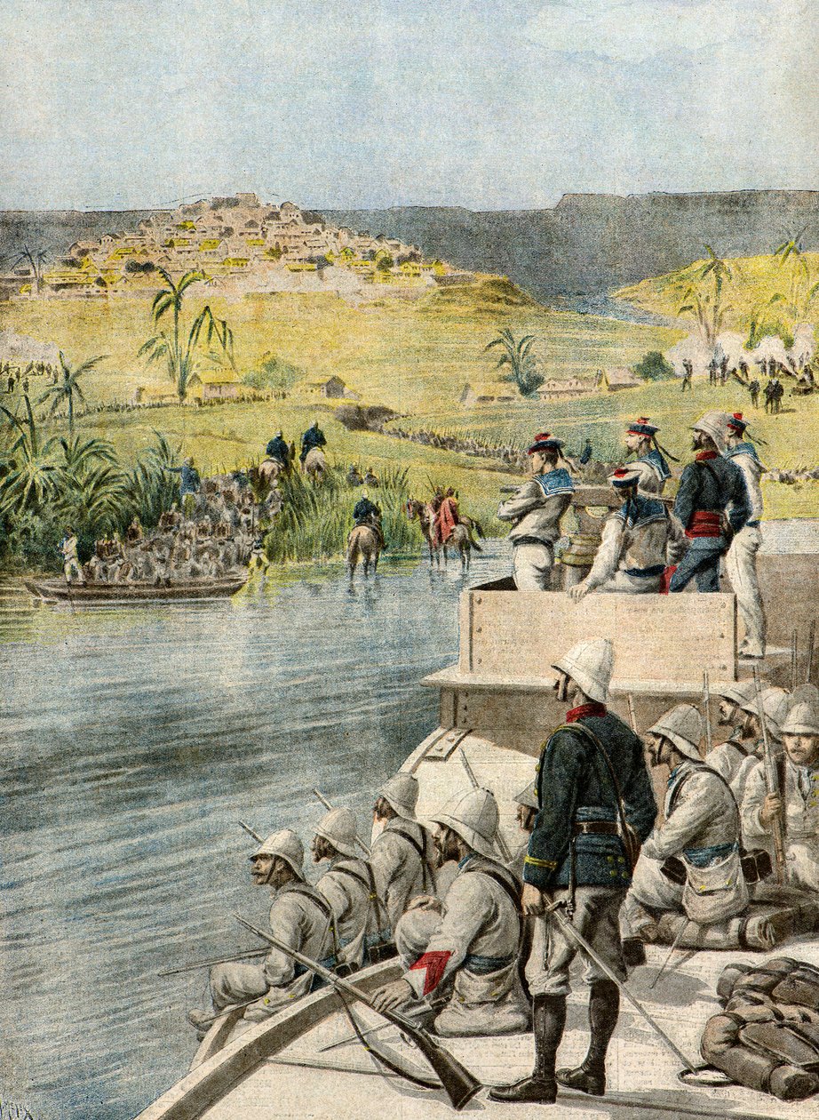 Expedition militaire a Madagascar,1895 (Kuvitus) (Kuvitus) tekijältä Henri Meyer