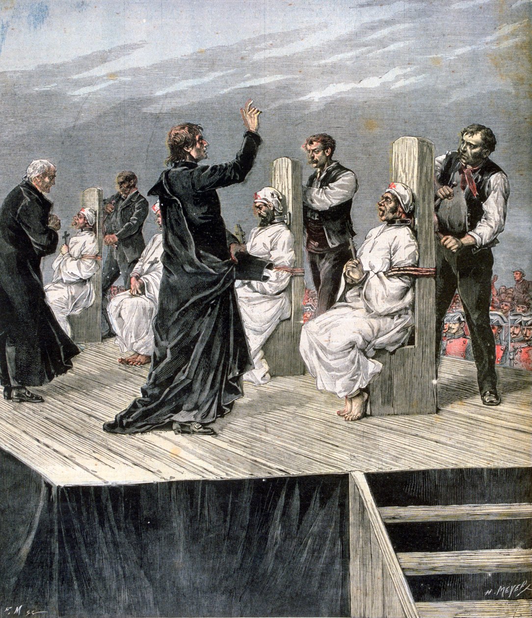 Anarkistien karkotus Xeresissä, Espanjassa, 1892 tekijältä Henri Meyer