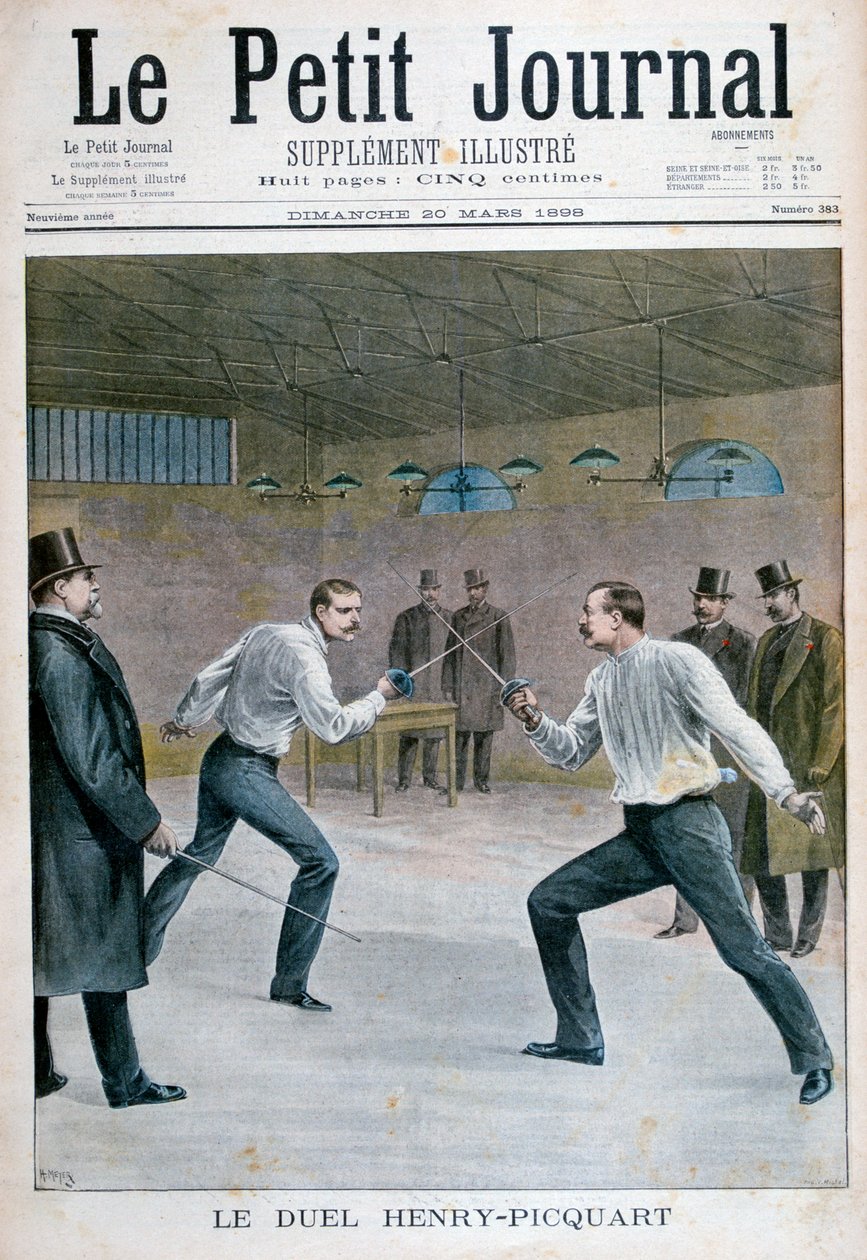 Henry-Picquartin kaksintaistelu, 1898 tekijältä Henri Meyer