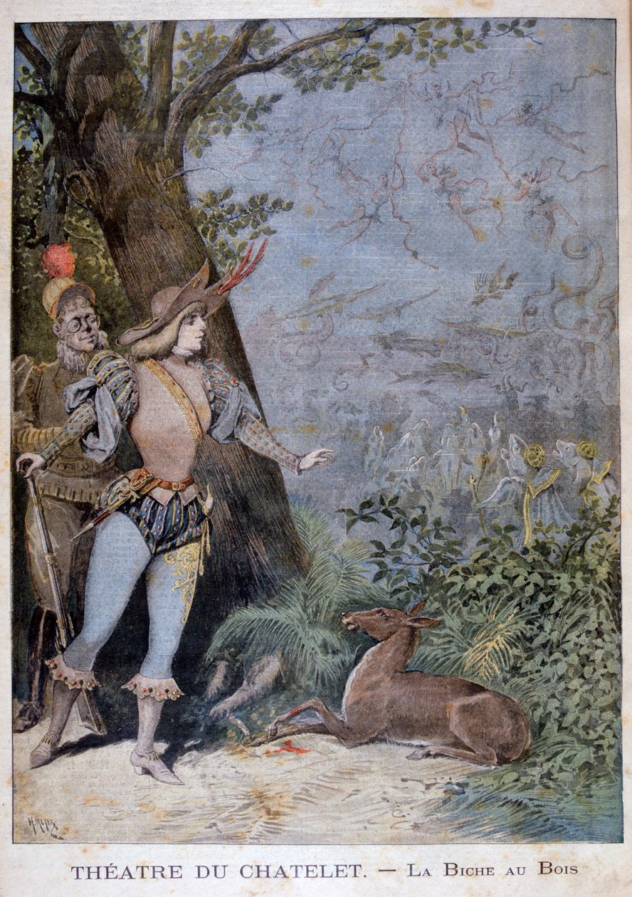 La Biche au Bois, Theater du Châtelet, Pariisi, 1896 tekijältä Henri Meyer