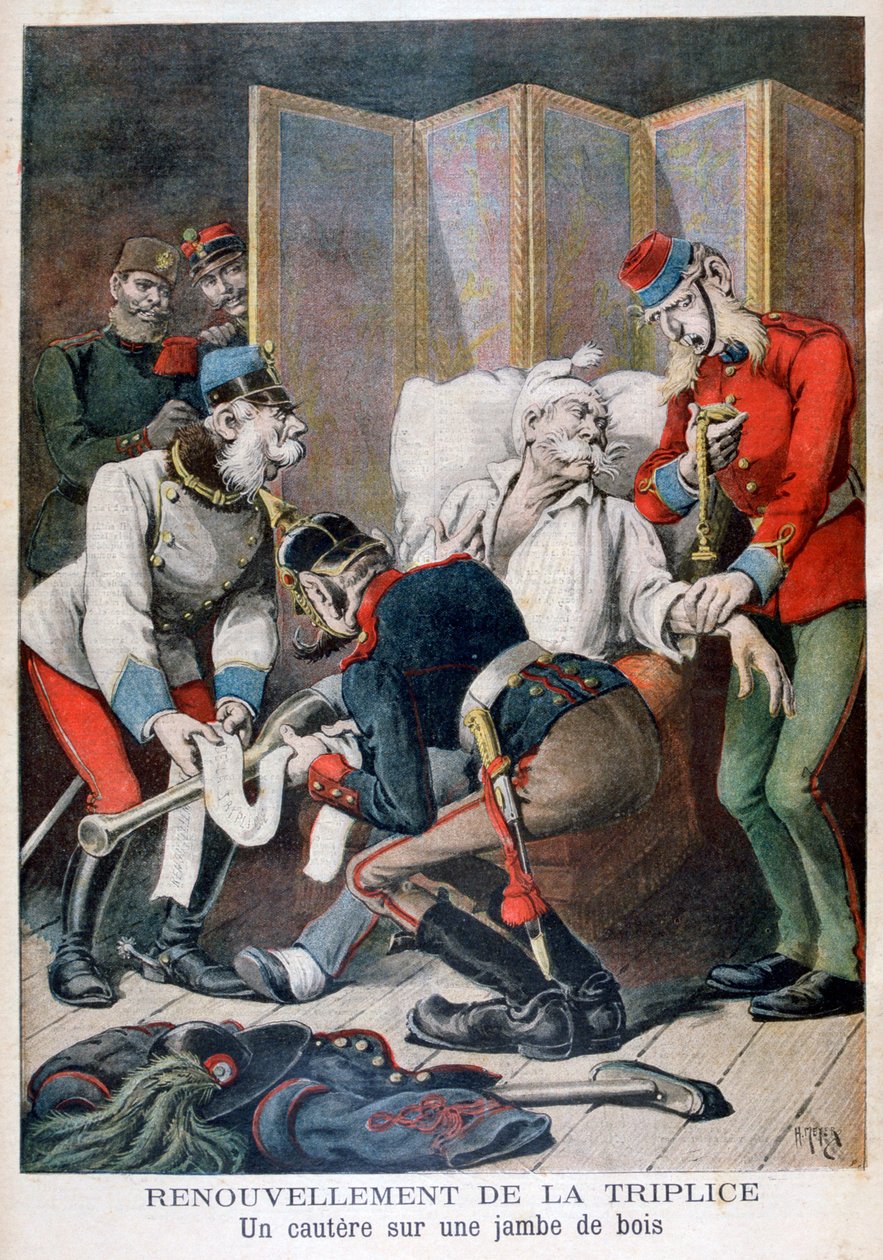 Saksan, Itävallan ja Italian kolmoisliiton uusiminen, 1896 tekijältä Henri Meyer