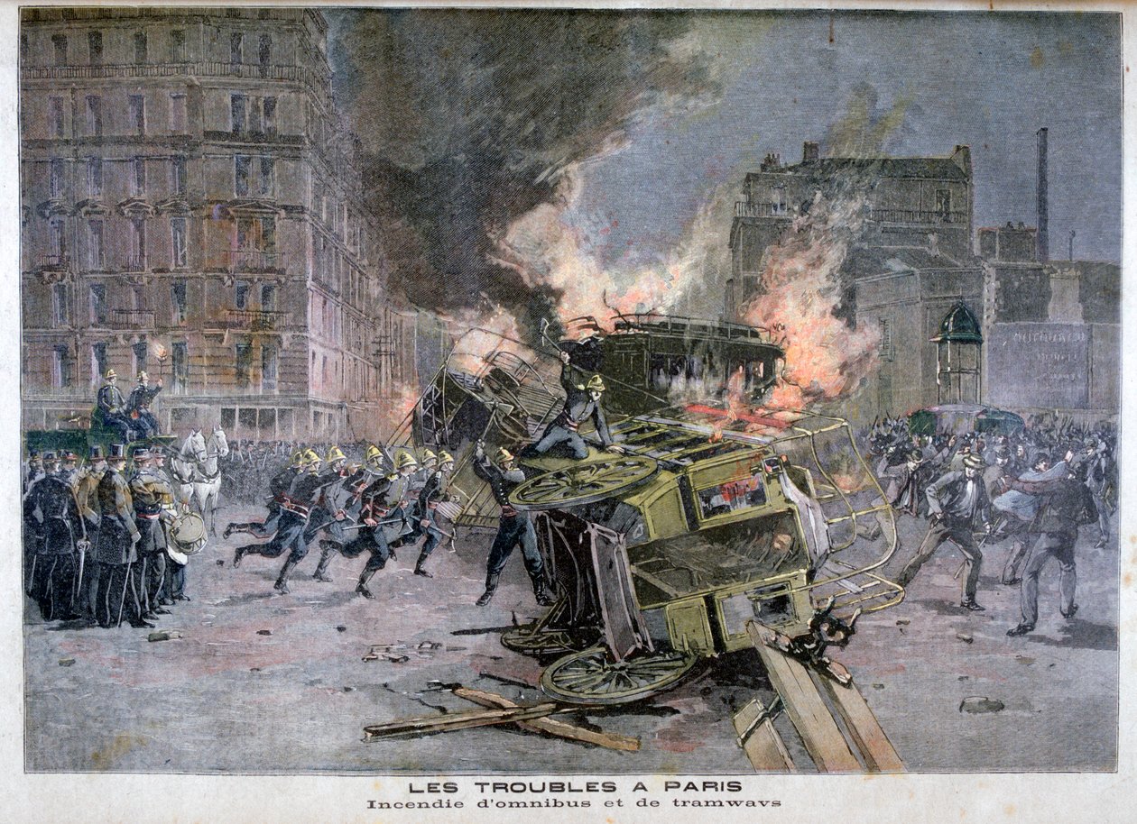 Mellakat Pariisissa, 1897 tekijältä Henri Meyer