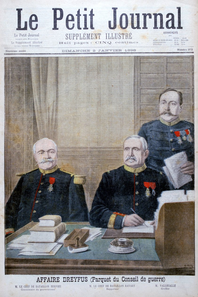 Dreyfusin tapaus, 1898 tekijältä Henri Meyer