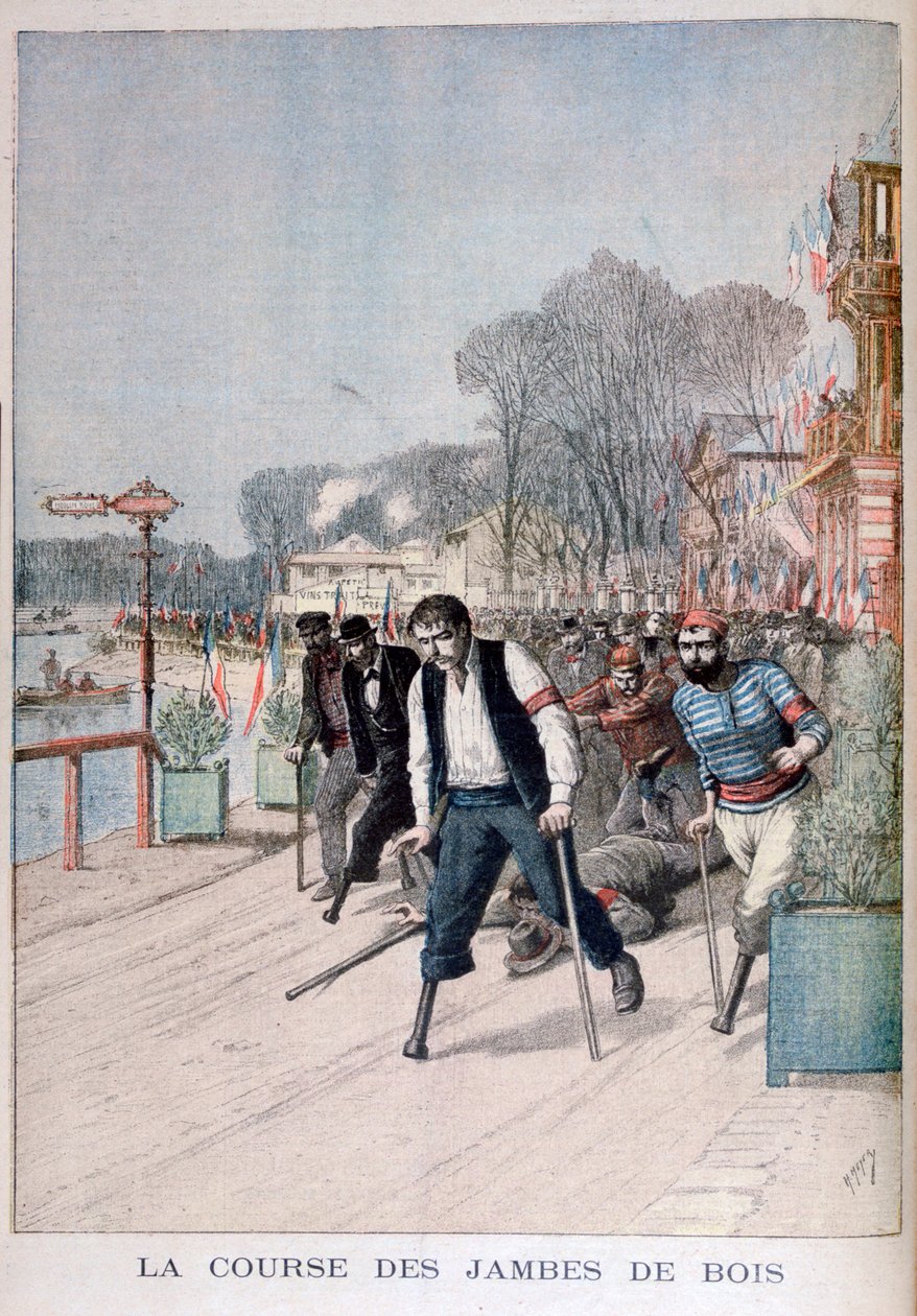 Puujalkojen kilpailu, 1895 tekijältä Henri Meyer
