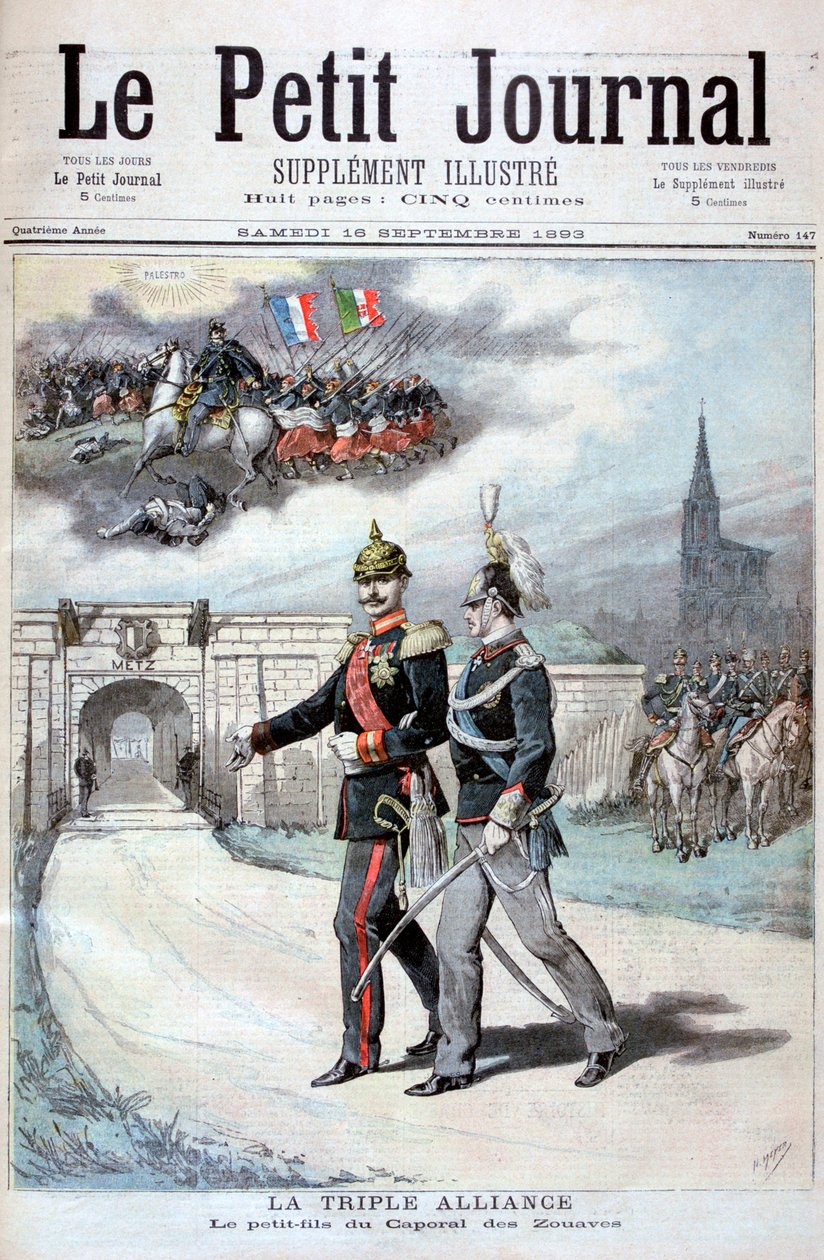 Kolmoisliitto, Saksa, Itävalta-Unkari ja Italia, 1894 tekijältä Henri Meyer