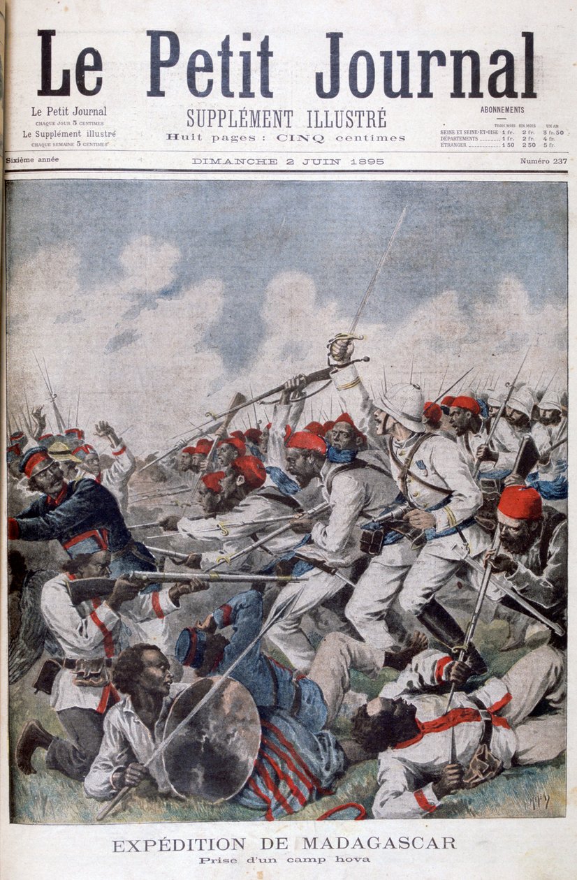 Hovan leirin vangitseminen Madagaskarilla, 1895 tekijältä Henri Meyer