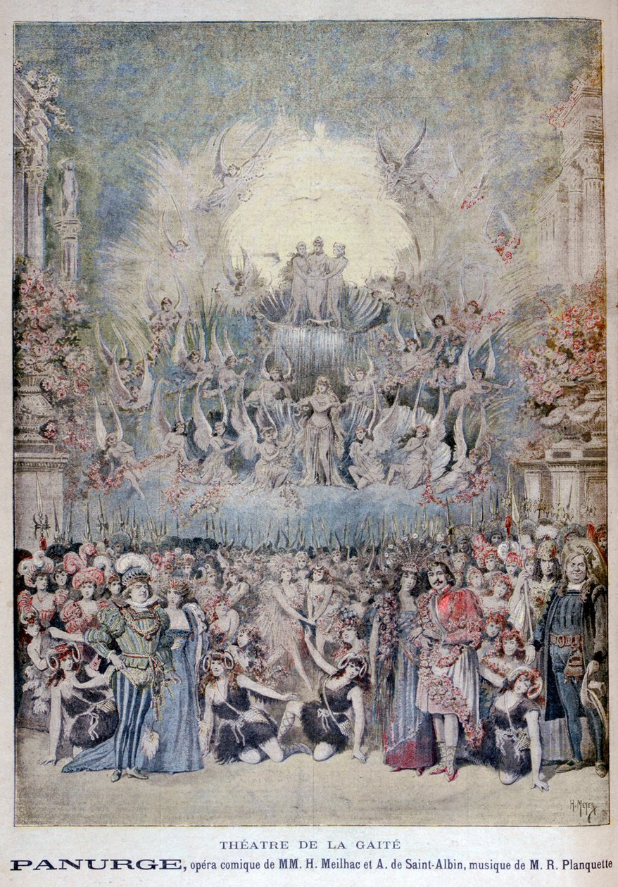Ooppera Panurge, Théâtre de la Gaîtéssa, Pariisissa, 1895 tekijältä Henri Meyer