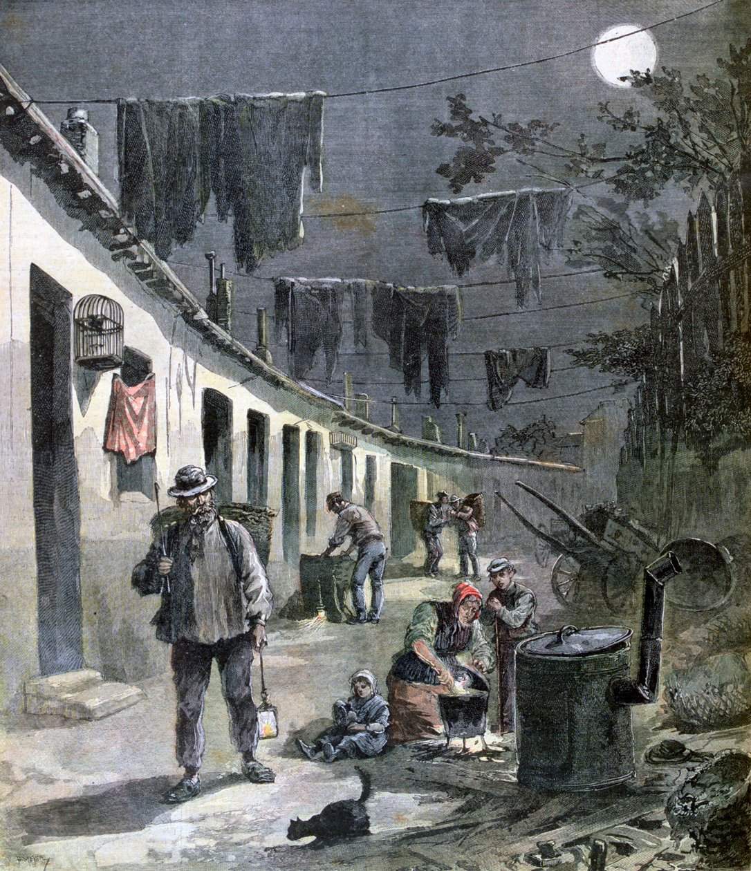 Pariisin rätti ja luumies, 1892 tekijältä Henri Meyer