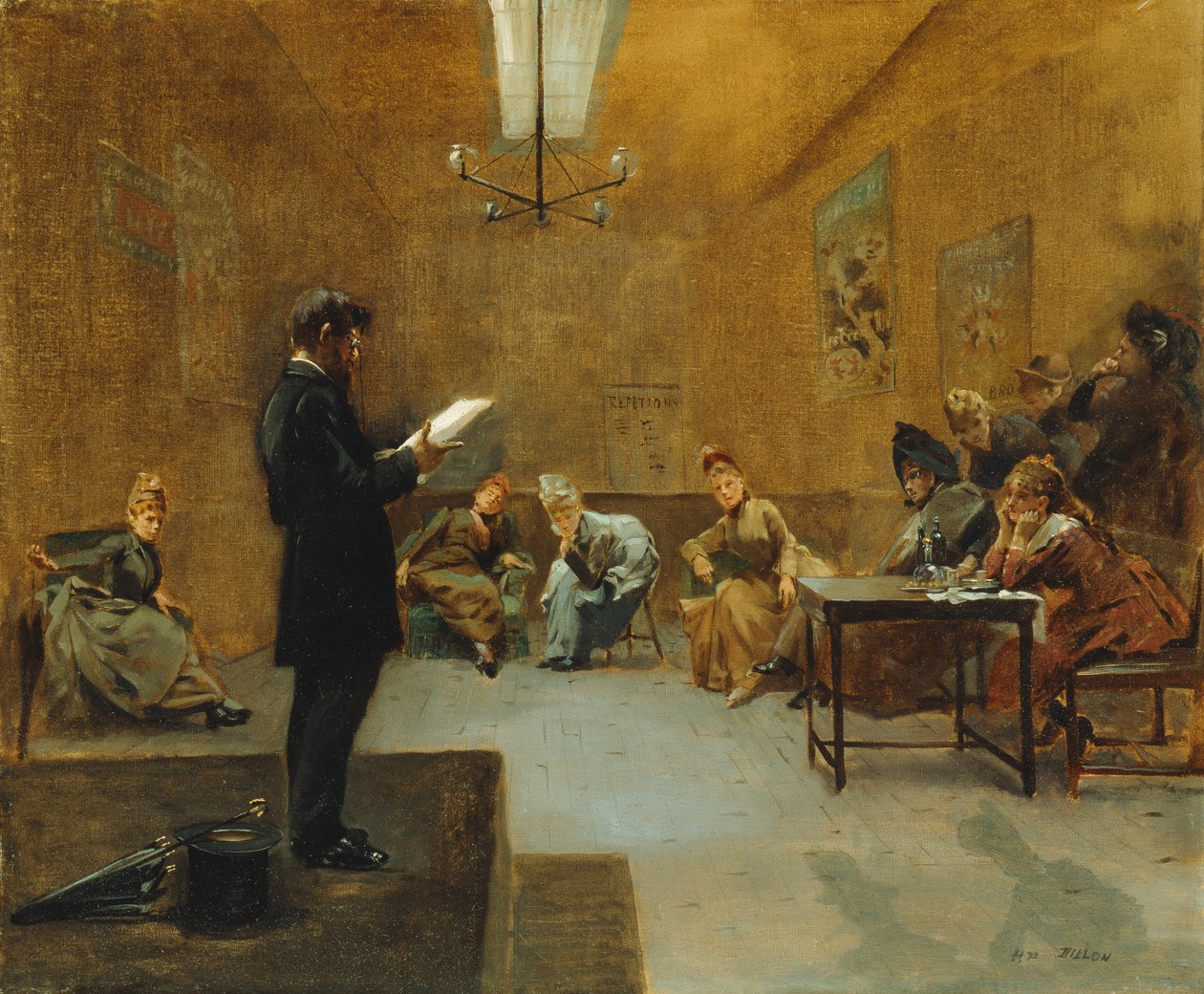 Teatterikohtaus, tekijältä Henri Patrice Dillon