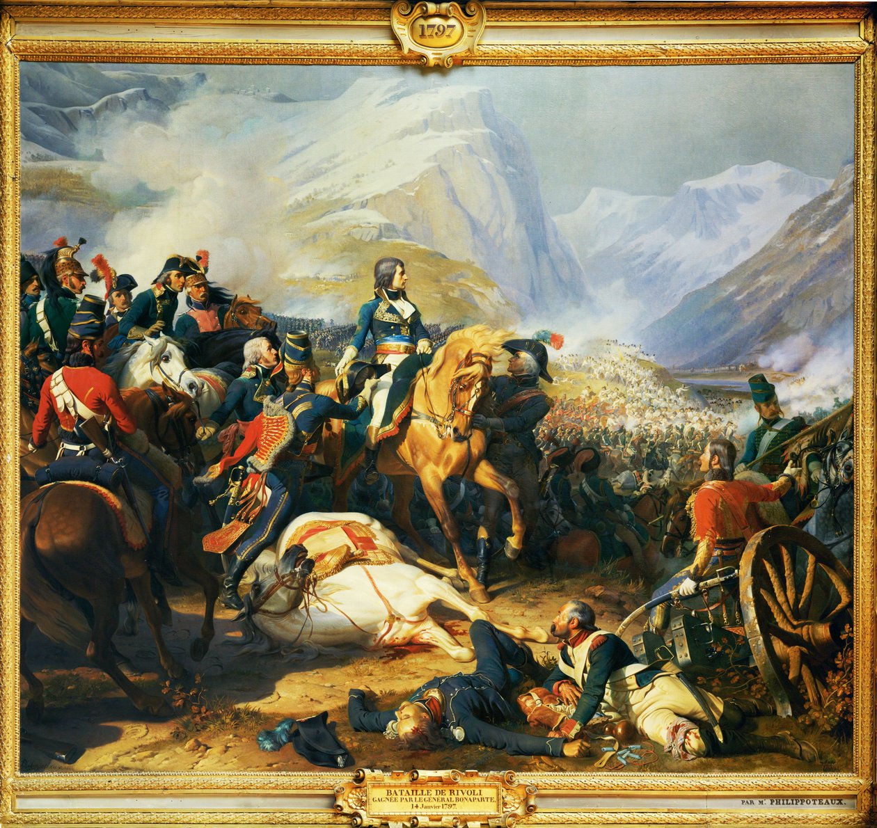 Rivolin taistelu, jonka keisari Napoleon I voitti 14. tammikuuta ... tekijältä Henri Philippoteaux