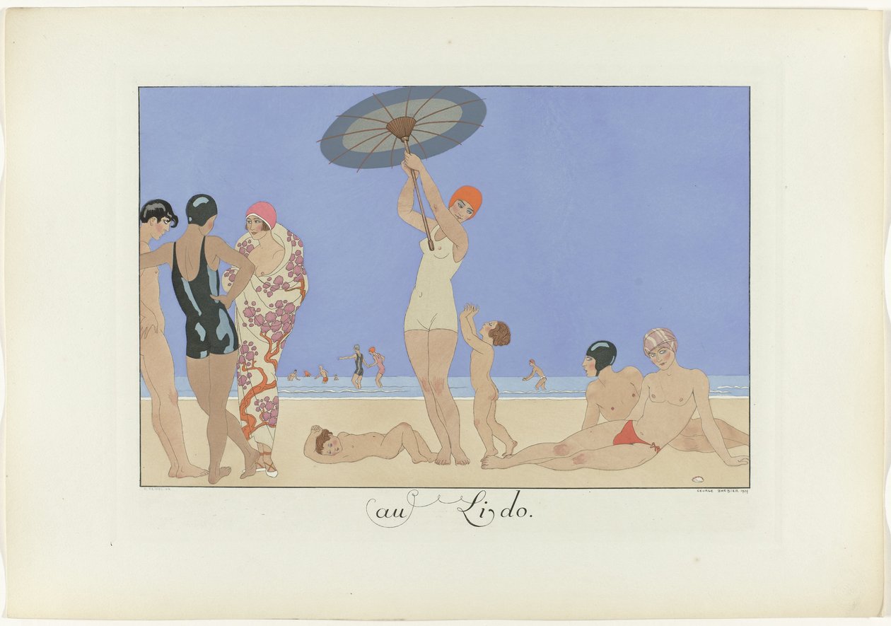 Lidossa. (otsikko esineessä) The Happiness of the Day tai Muodikkaat Graces (sarjan nimi) tekijältä Henri Reidel