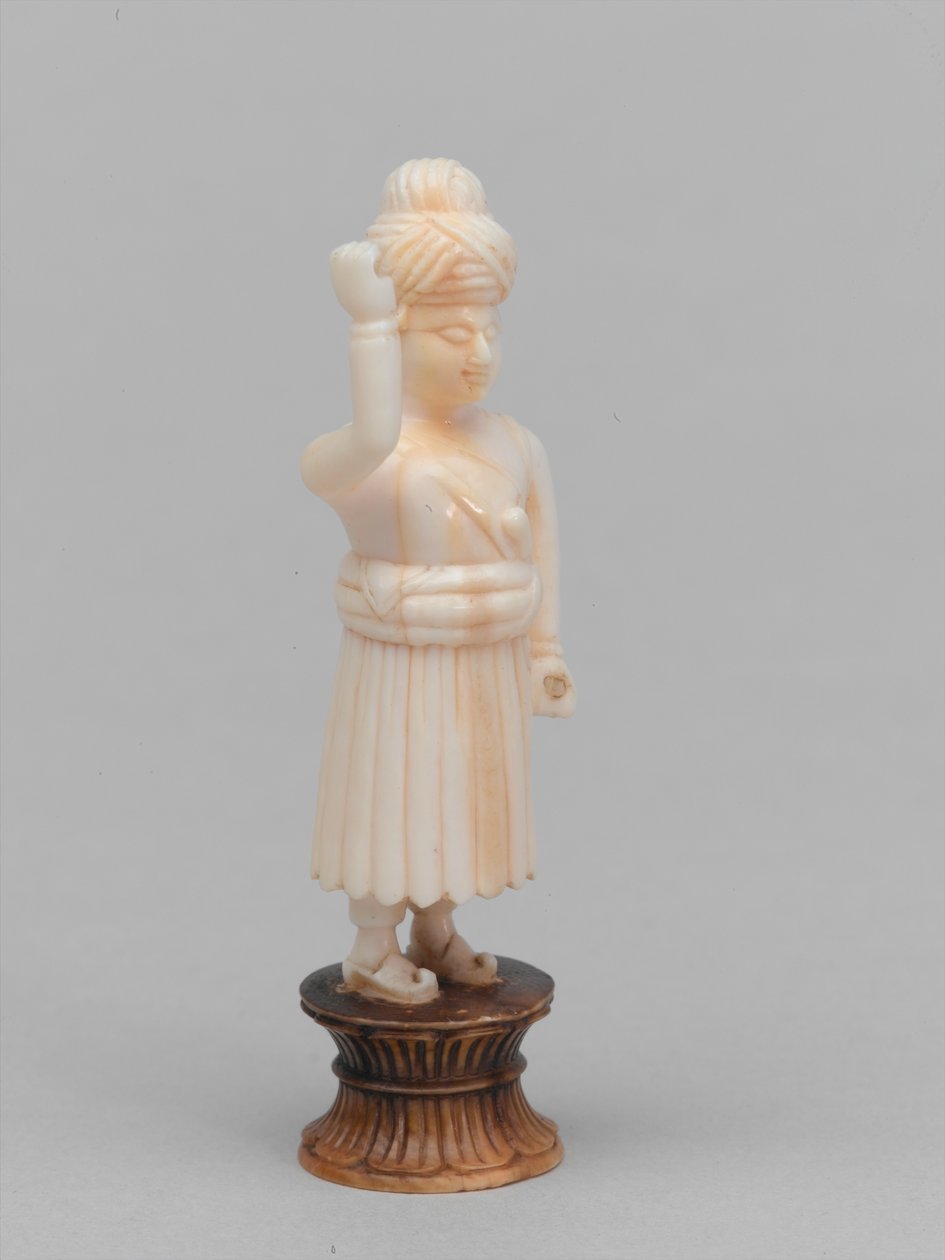Musta sotilas, shakkinappula, Intia, 1820 noin tekijältä Henri Renaud