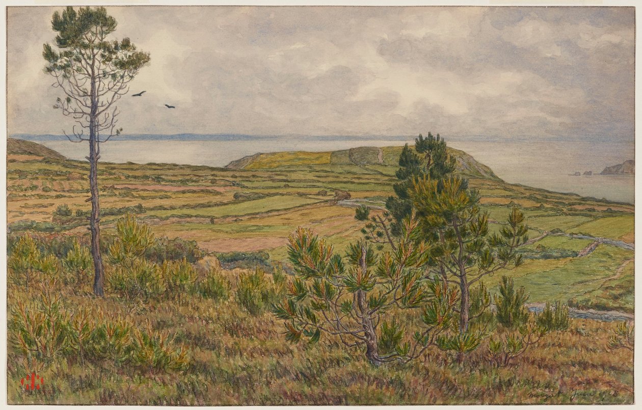 Douarnenezin lahti. Morgat tekijältä Henri Rivière