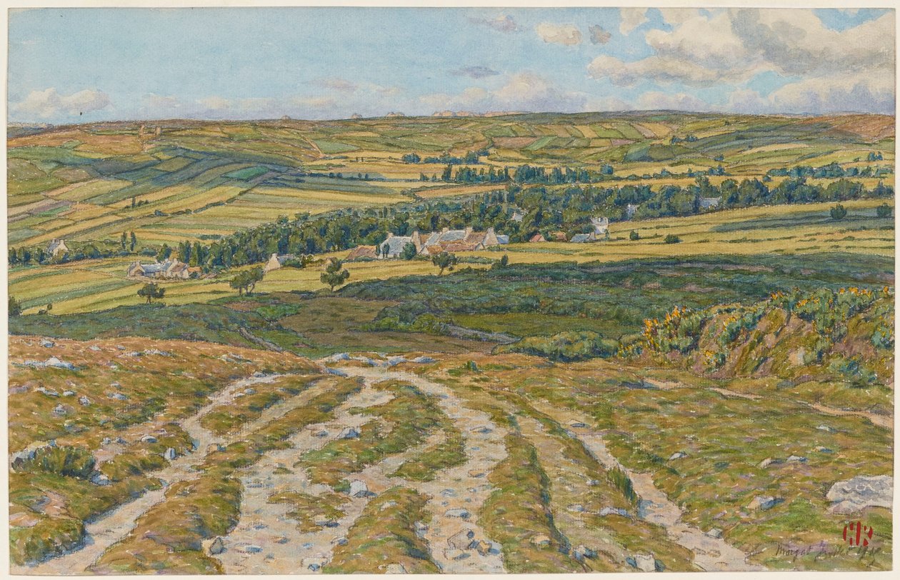 Landes de Lesquiffinec. Morgat tekijältä Henri Rivière
