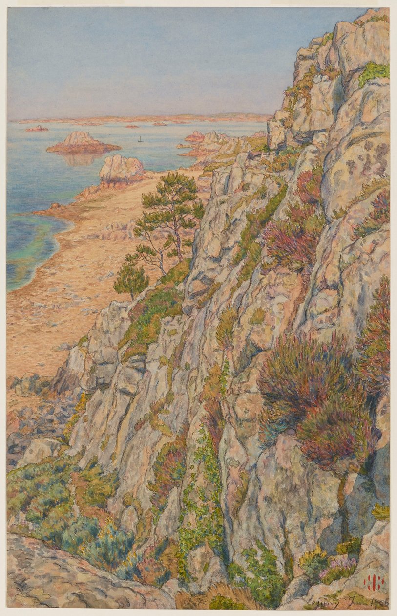 Roc Neveu - Die Klippe des Vogels. Loguivy tekijältä Henri Rivière