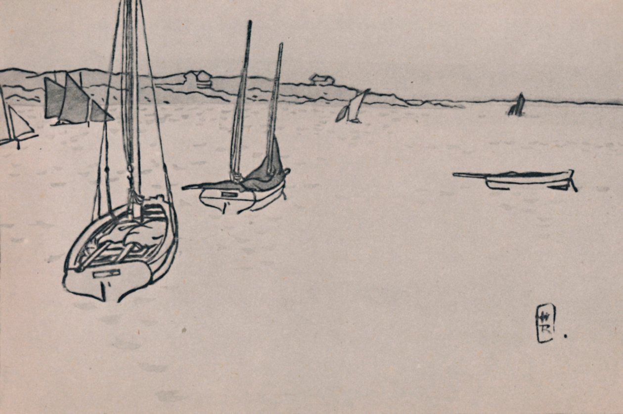 Bretonin maisema, noin 1900-luku, 1946 tekijältä Henri Rivière