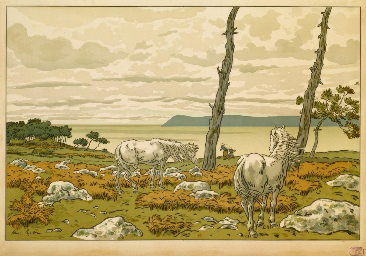 Kylpyhuoneessa tekijältä Henri Rivière