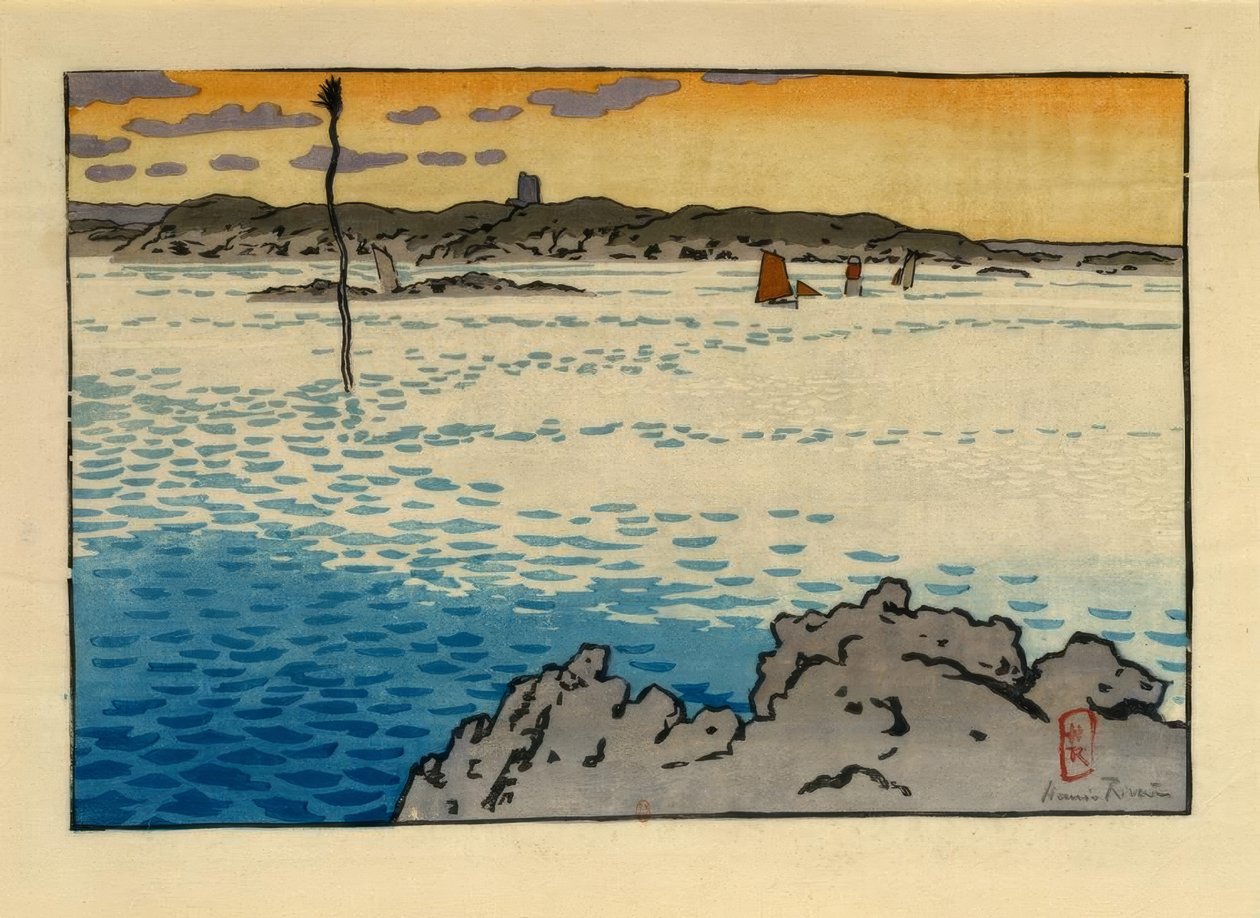 Les Ebihiens (Saint-Briac) tekijältä Henri Rivière