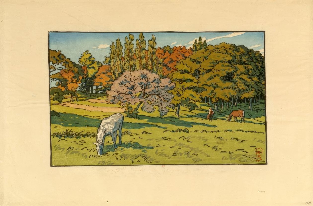 Pieni puu baretissa (Douarnenez) tekijältä Henri Rivière