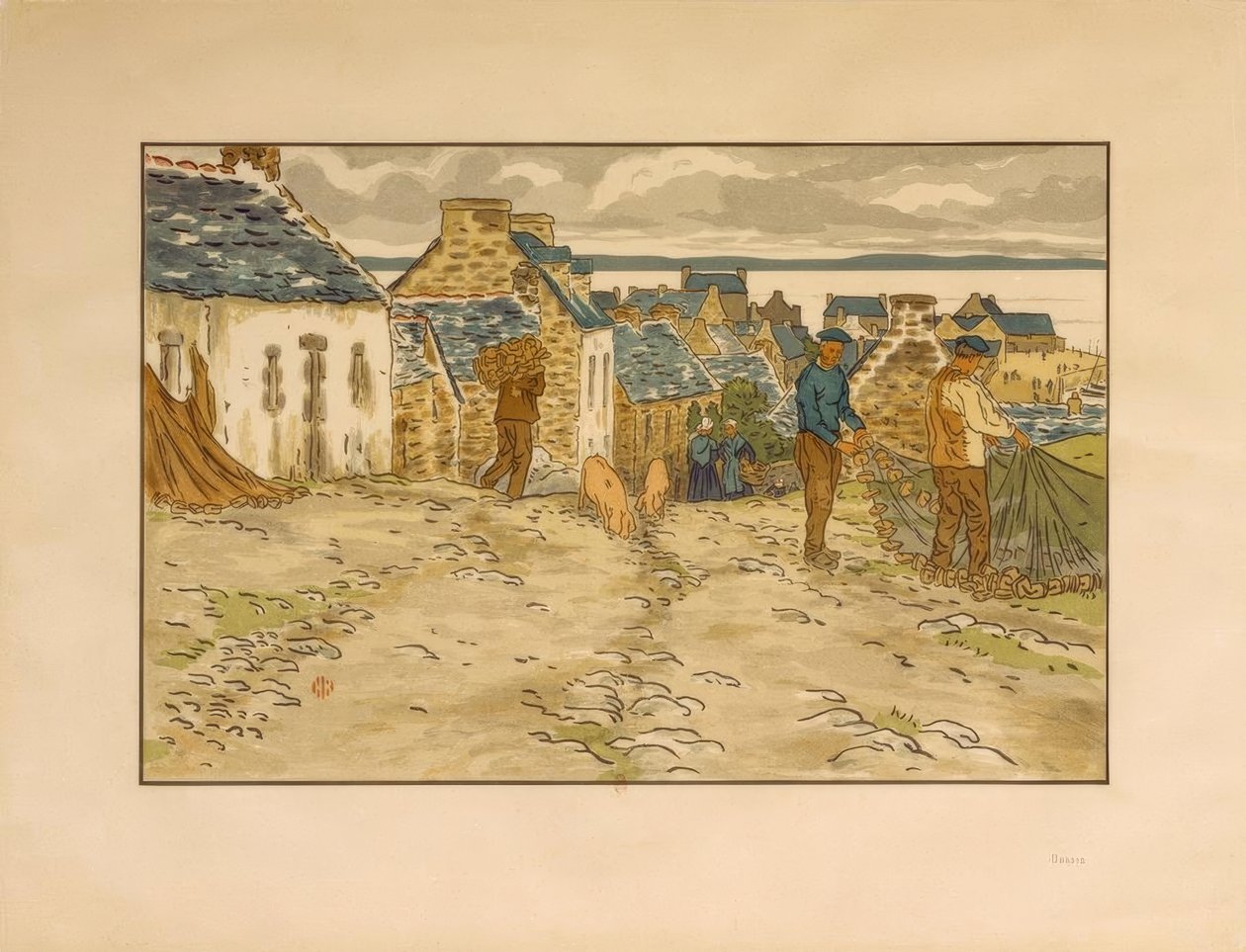 Katu Treboulissa tekijältä Henri Rivière