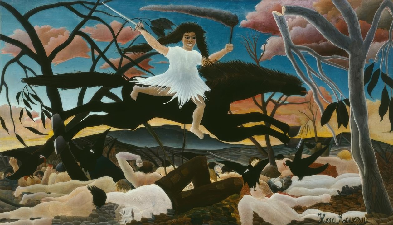 La Guerre ou la chevauchée de la discorde tekijältä Henri Rousseau