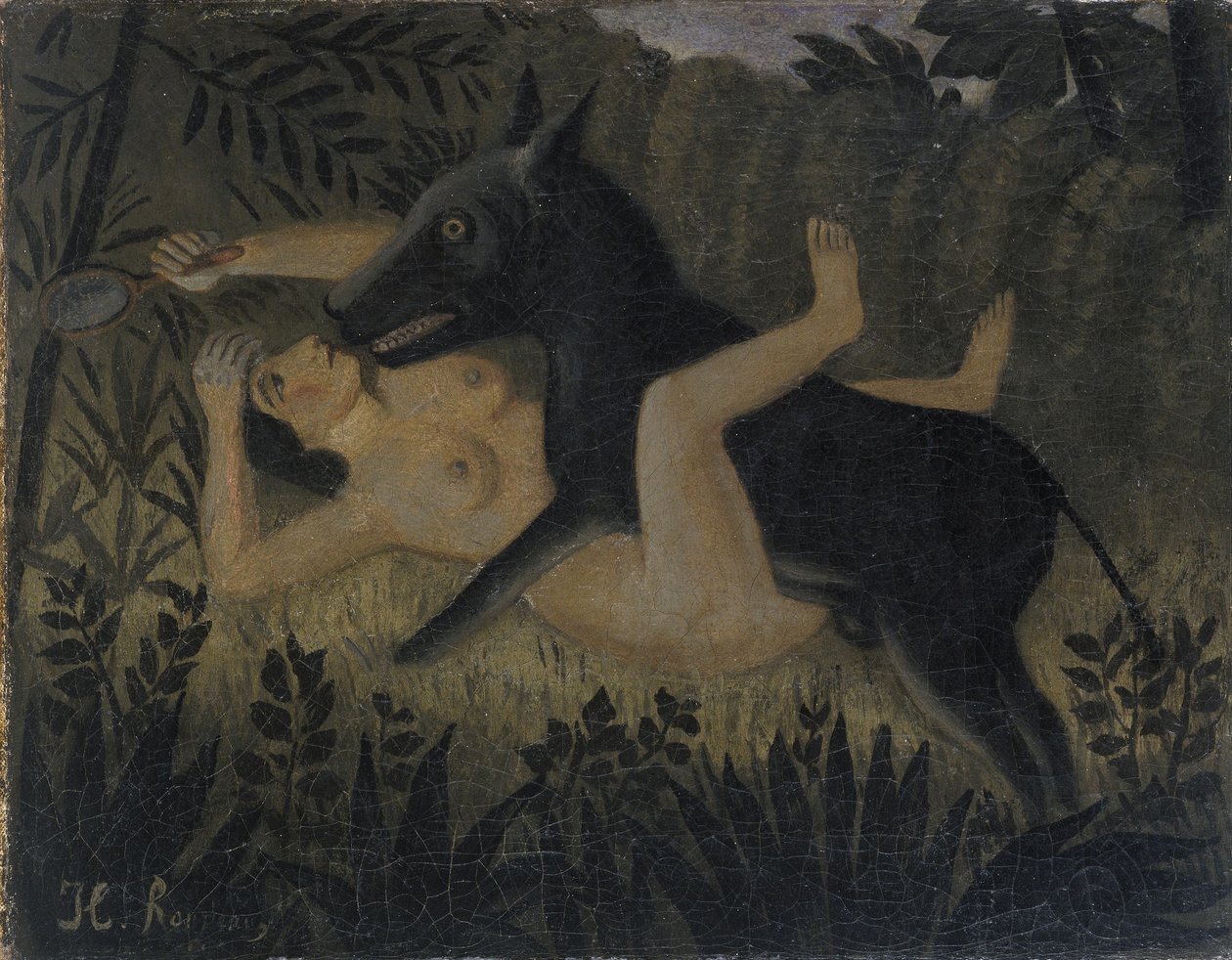 Kaunotar ja hirviö tekijältä Henri Rousseau