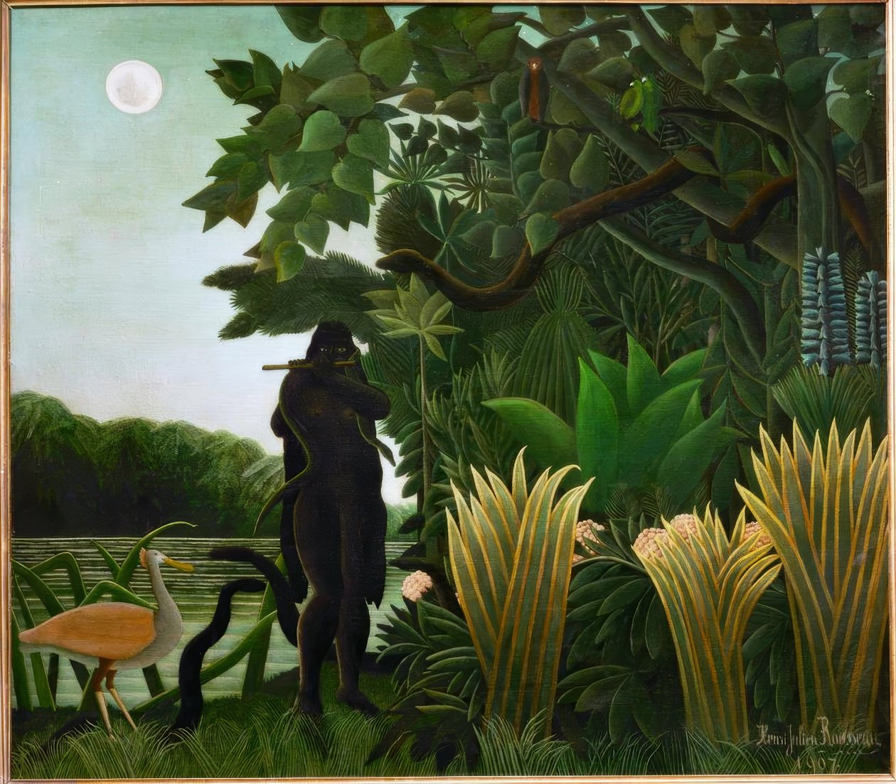 La charmeuse de käärmeet tekijältä Henri Rousseau