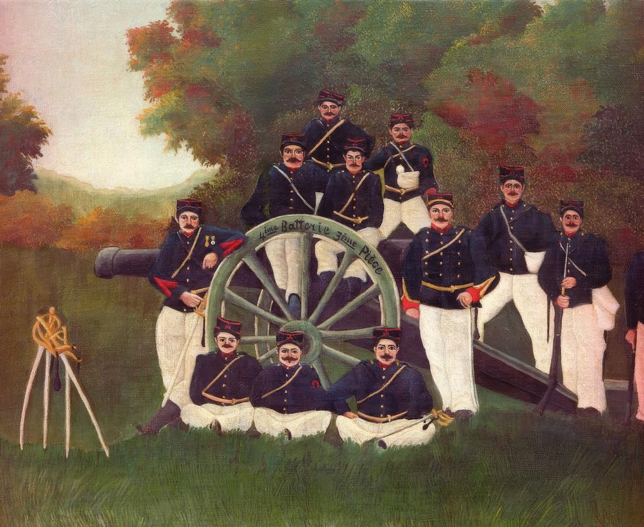 Les Artilleurs tekijältä Henri Rousseau
