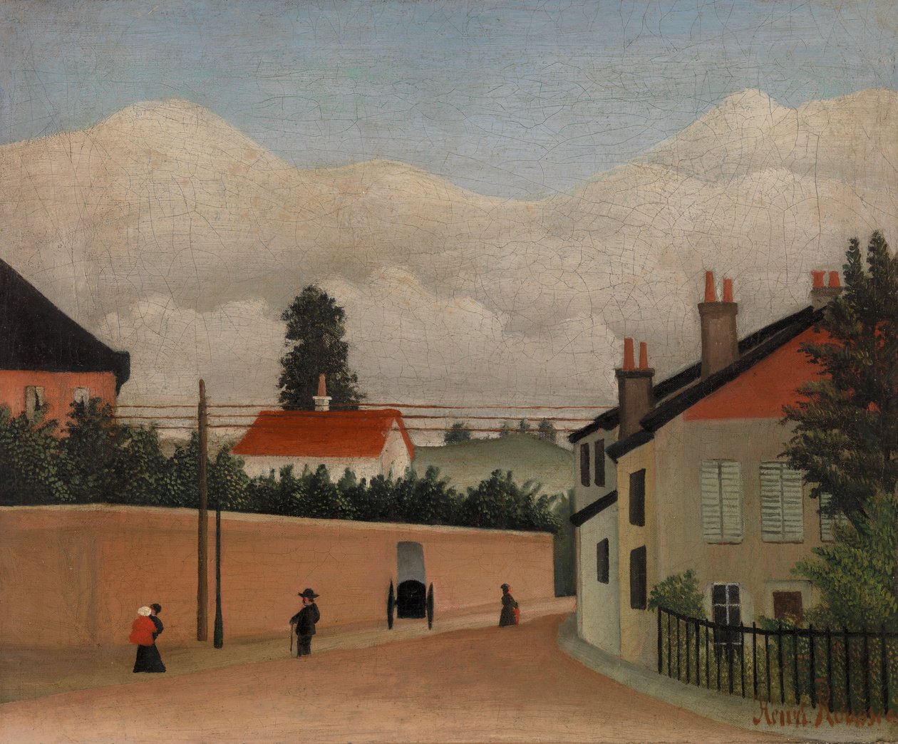 Pariisin esikaupunkialue (Environs de Paris) tekijältä Henri Rousseau