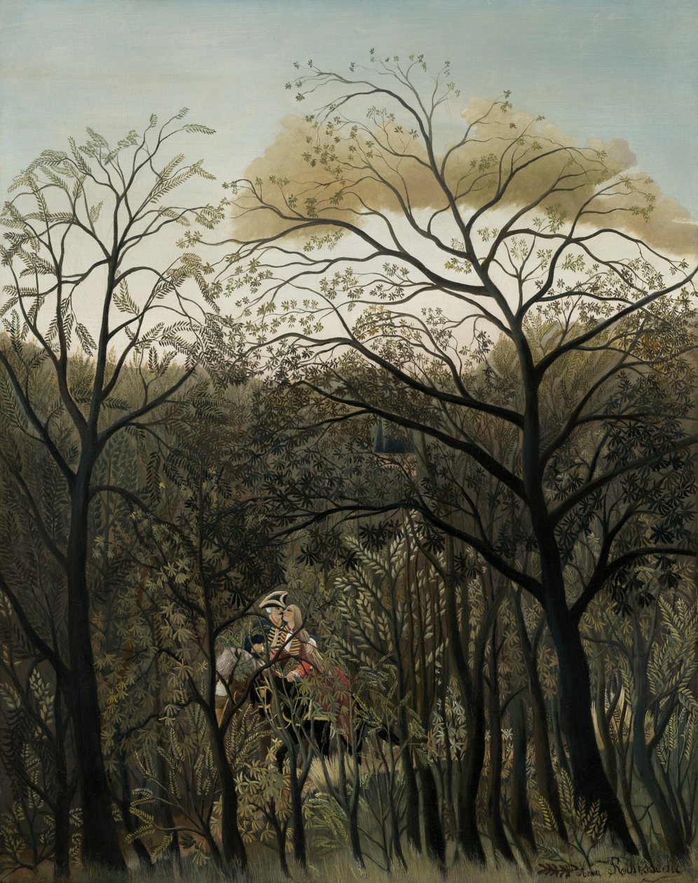 Tapaaminen metsässä tekijältä Henri Rousseau