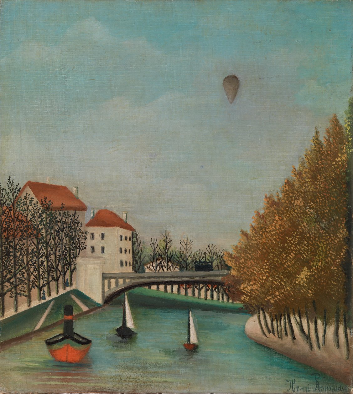Tutkimus Pont de Sèvresin näkymää varten tekijältä Henri Rousseau