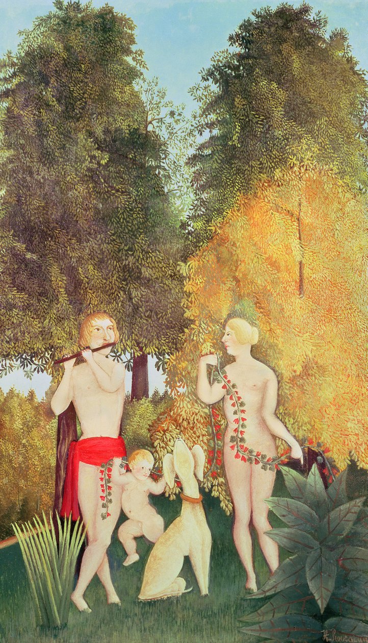 Onnellinen kvartetti, 1902 tekijältä Henri Rousseau