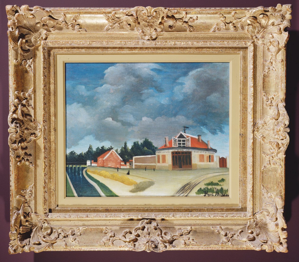 Tuolitehdas Alfortvillessä, n. 1897 tekijältä Henri Rousseau