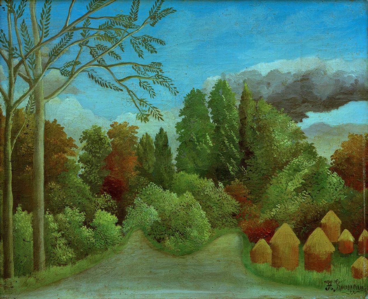 Näkymä Oise-joen rannoille tekijältä Henri Rousseau