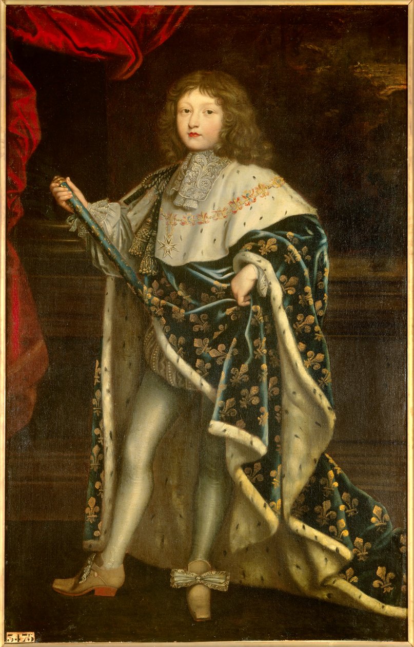 Ludvig XIV:n lapsen (1638 - 1715) muotokuva pyhässä puvussa. Henri Testelinin (1616-1695) maalaus tekijältä Henri Testelin