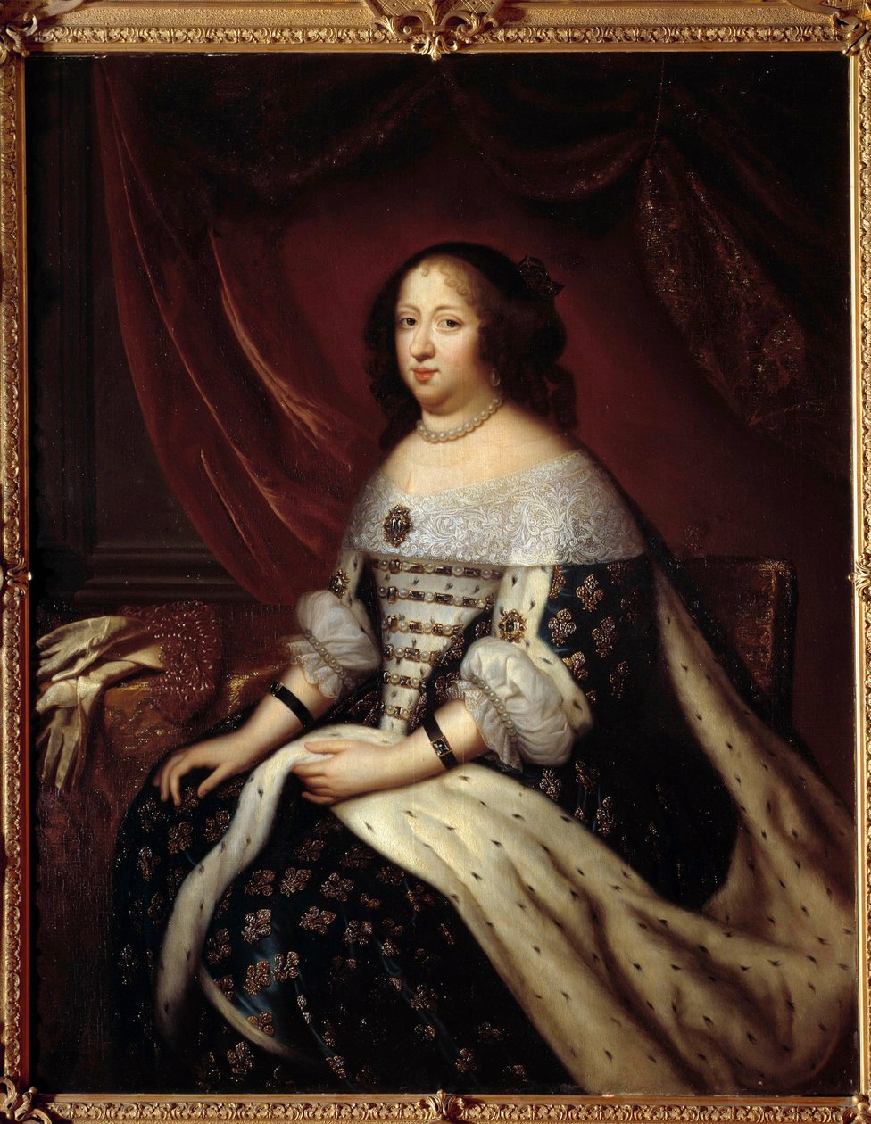 Ranskan kuningatar Anne Itävallan muotokuva (1601-1666) Henri Testelinin (1616-1695) maalaus 1600-luku Yksityinen kokoelma tekijältä Henri Testelin