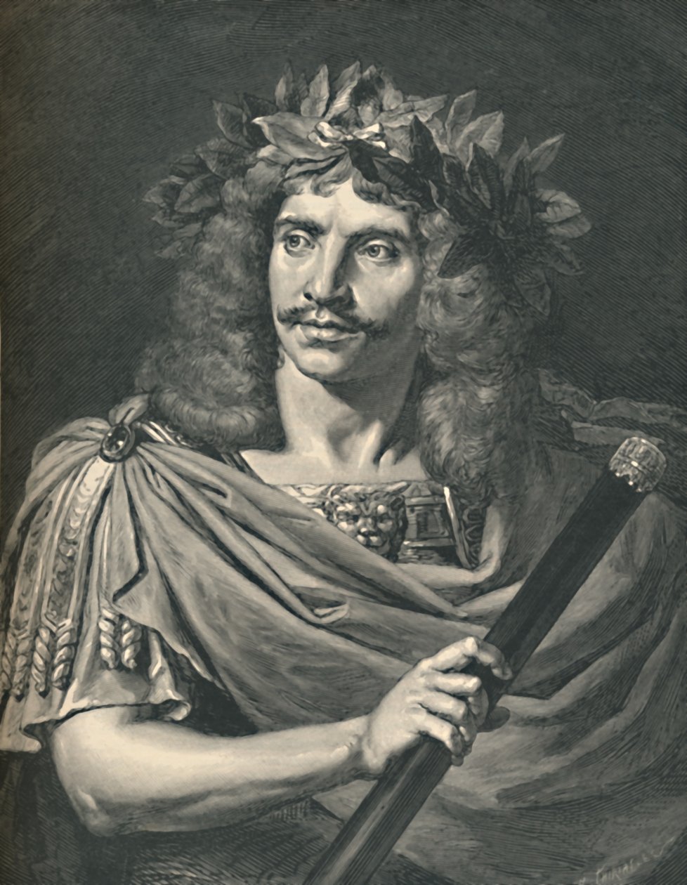 Molière Julius Caesarina Pompéen tragediassa, 1886 tekijältä Henri Thiriat