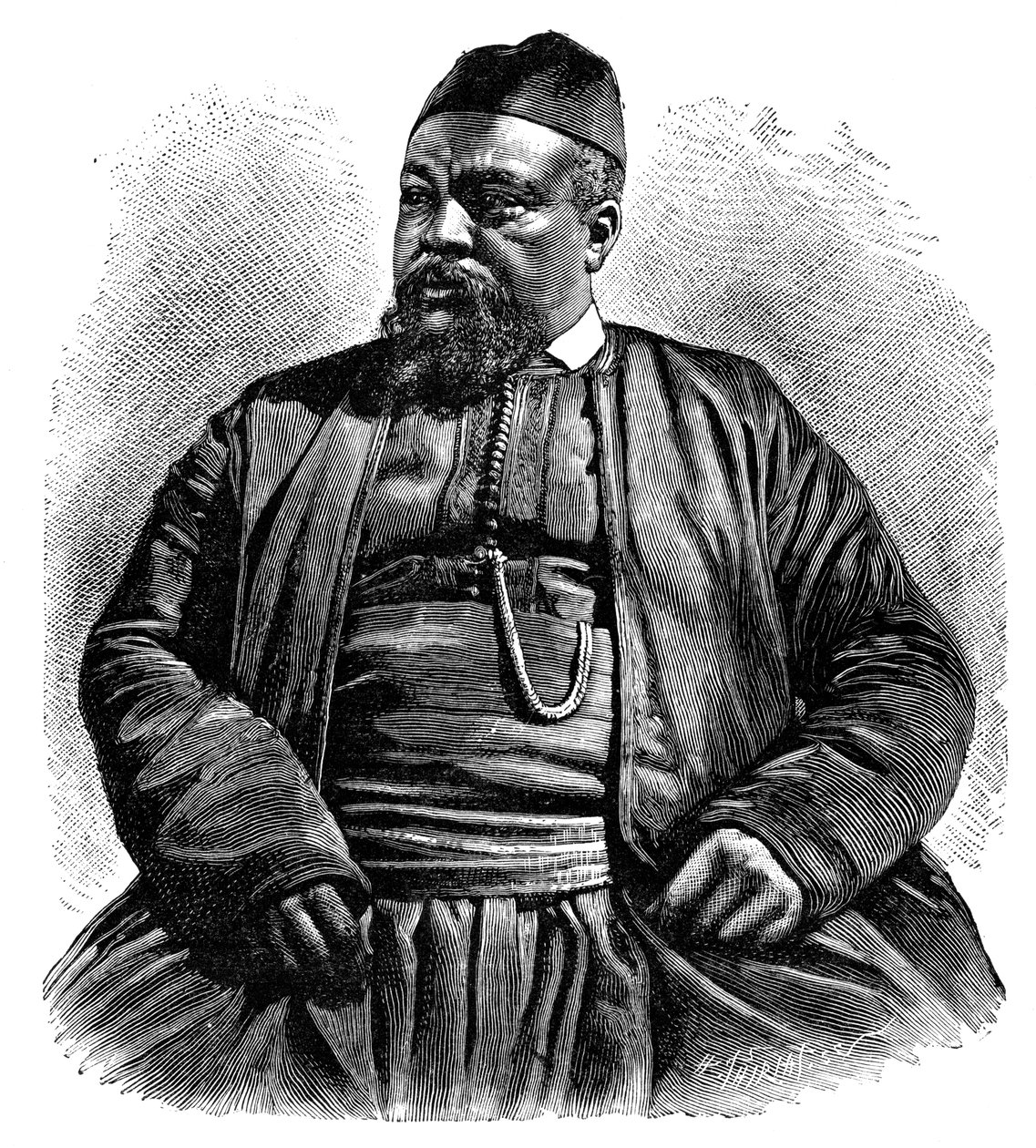 Mulai Tayeb, Wezzanin sheriffi, Pohjois-Afrikka, 1895. tekijältä Henri Thiriat