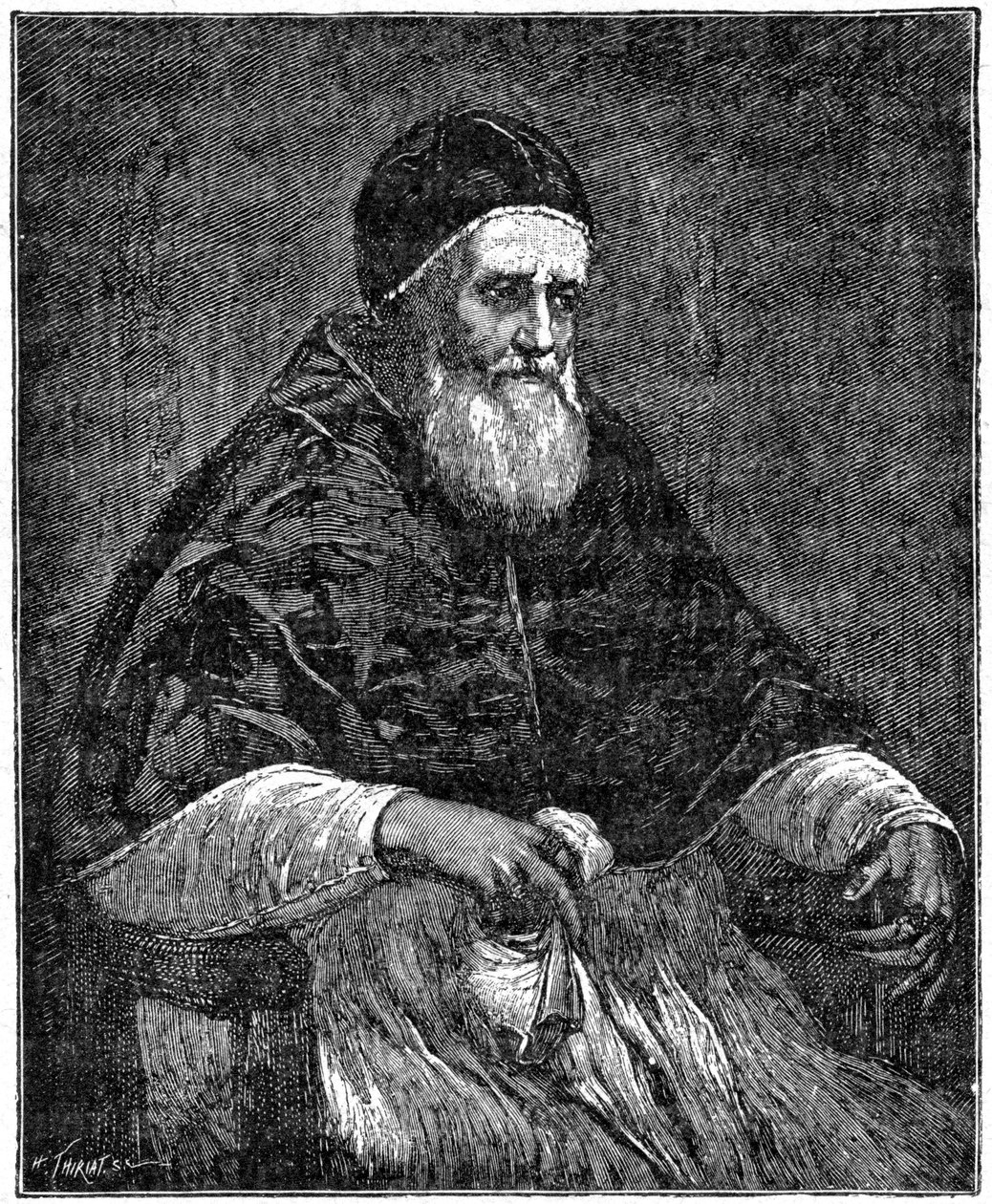 Paavi Jules II, 1898 tekijältä Henri Thiriat