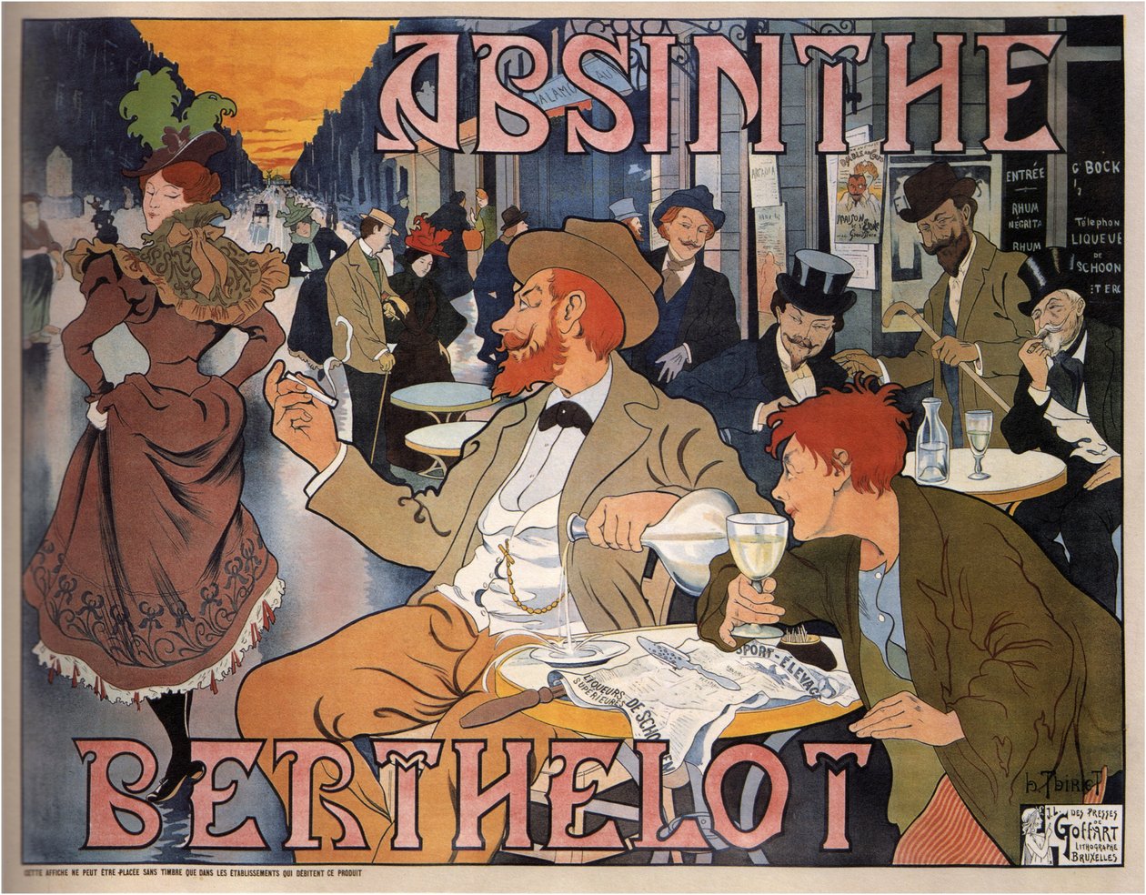 Absintti Berthelot, 1898 tekijältä Henri Thiriet