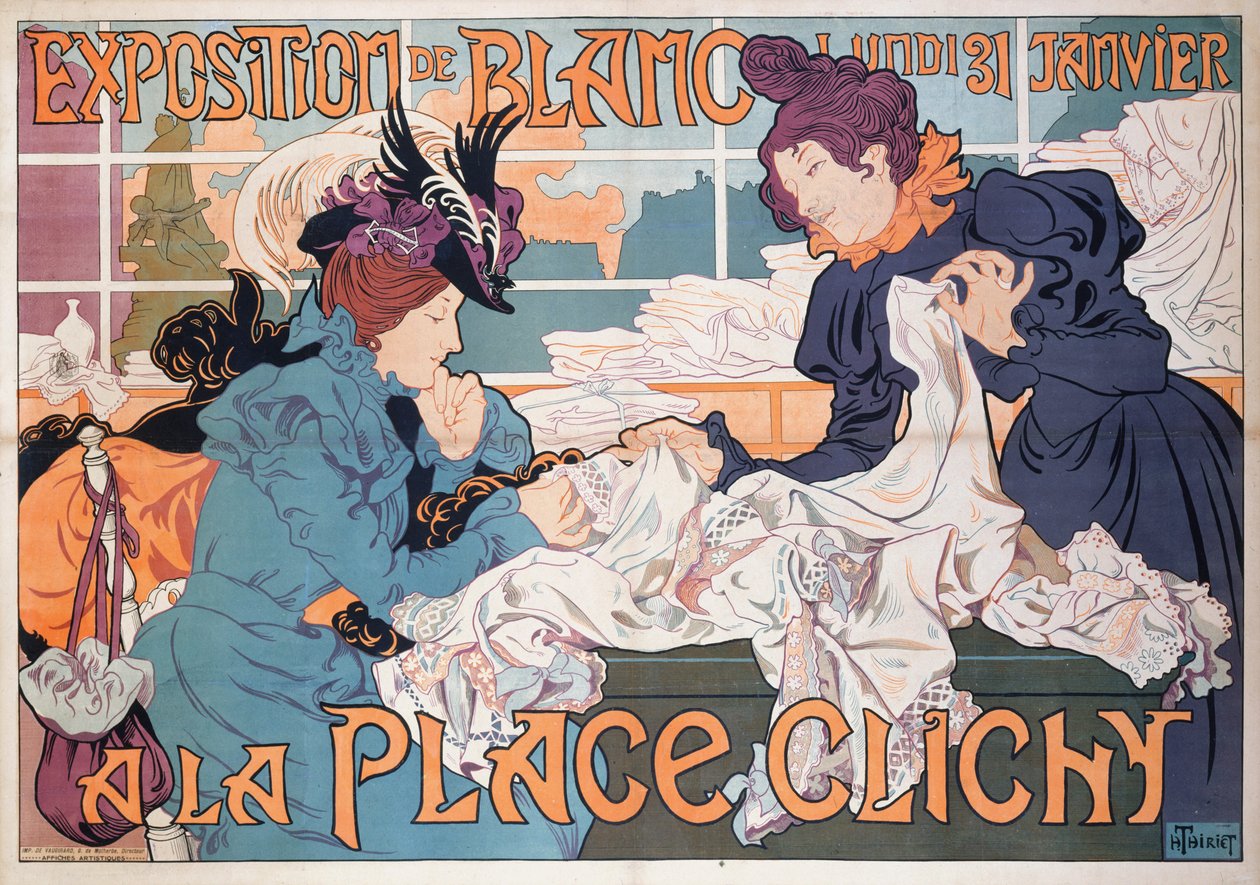 Blancin näyttely Place Clichyssä, 1898. tekijältä Henri Thiriet