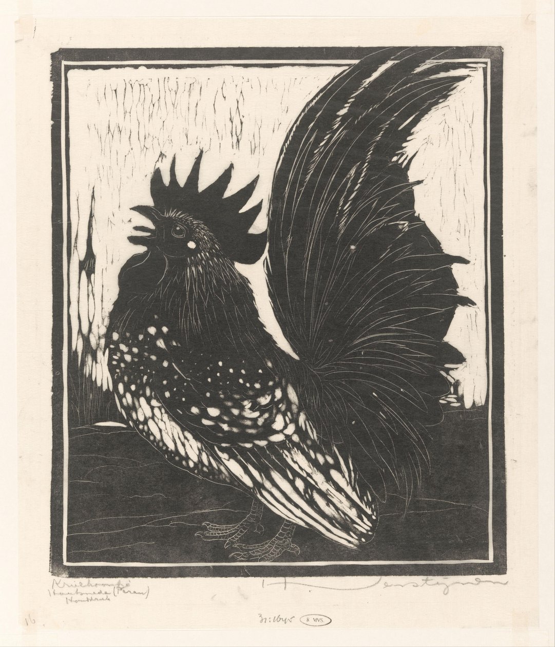 Krielhaantje (alkuperäinen nimi esineessä) tekijältä Henri Verstijnen (signed by artist)