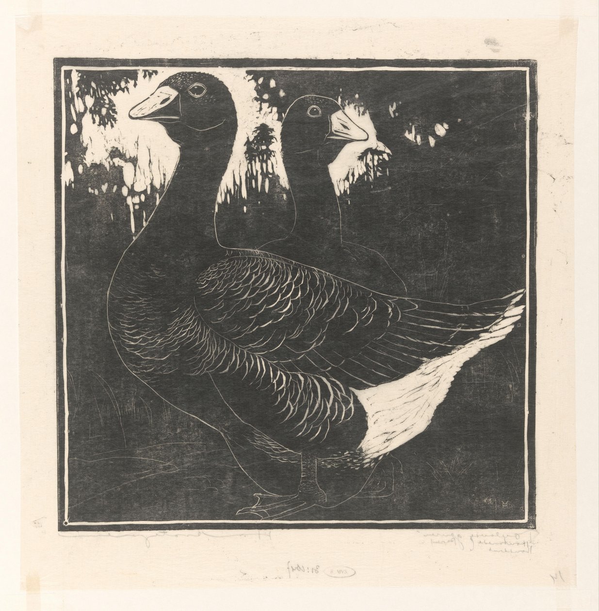 Toulouse ganzen (alkuperäinen nimi esineessä) tekijältä Henri Verstijnen (signed by artist)