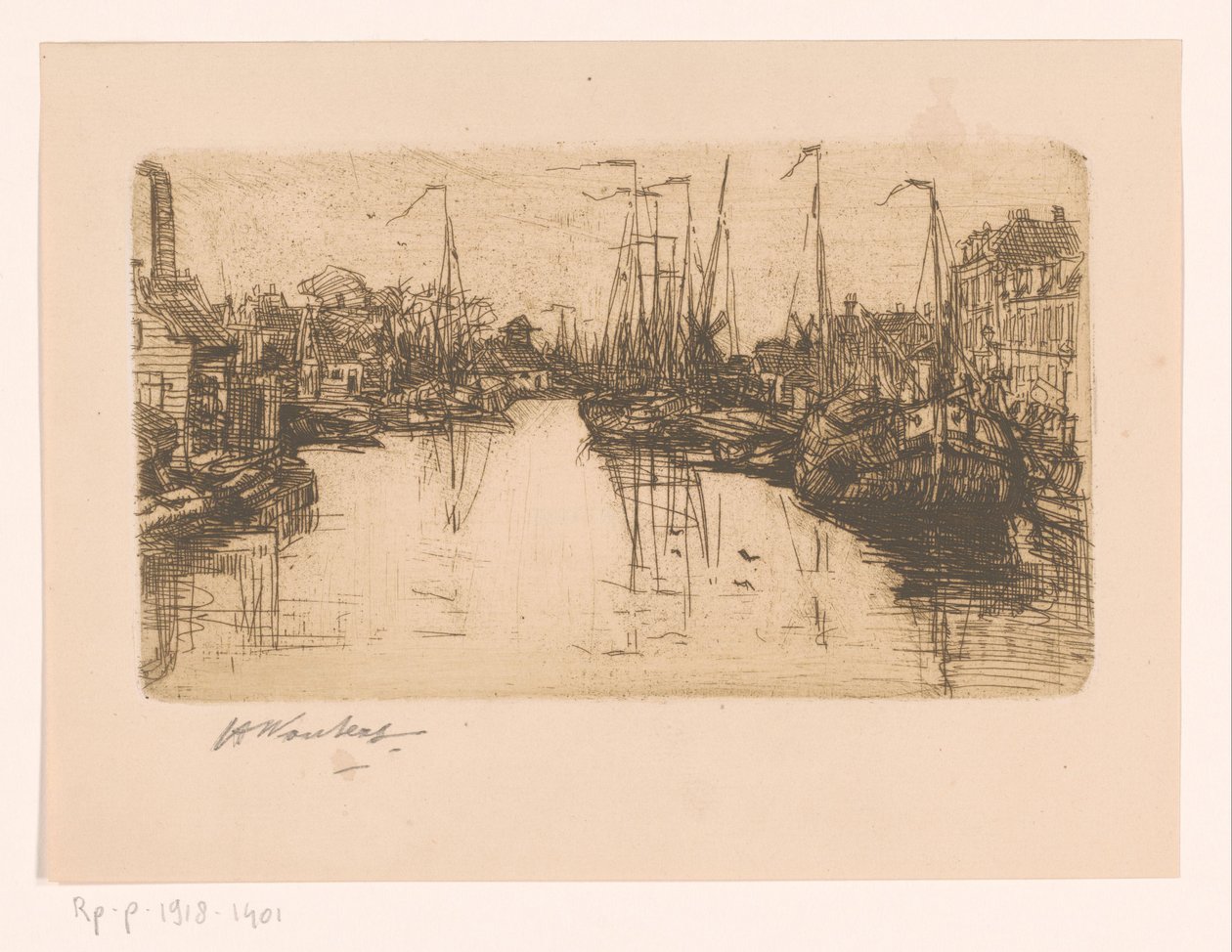 kaupungin kanava tekijältä Henri Wouters (signed by artist)
