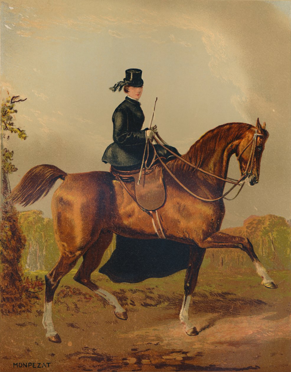 "A Ladies Horse - Earl of Pembroken omaisuus", 1840-luku, 1879. tekijältä Henri d