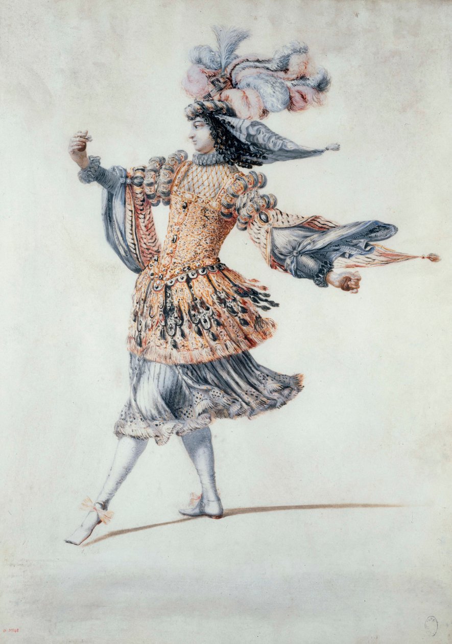 Balettiasu, n. 1640-60 (guassi) tekijältä Henri de Gissey