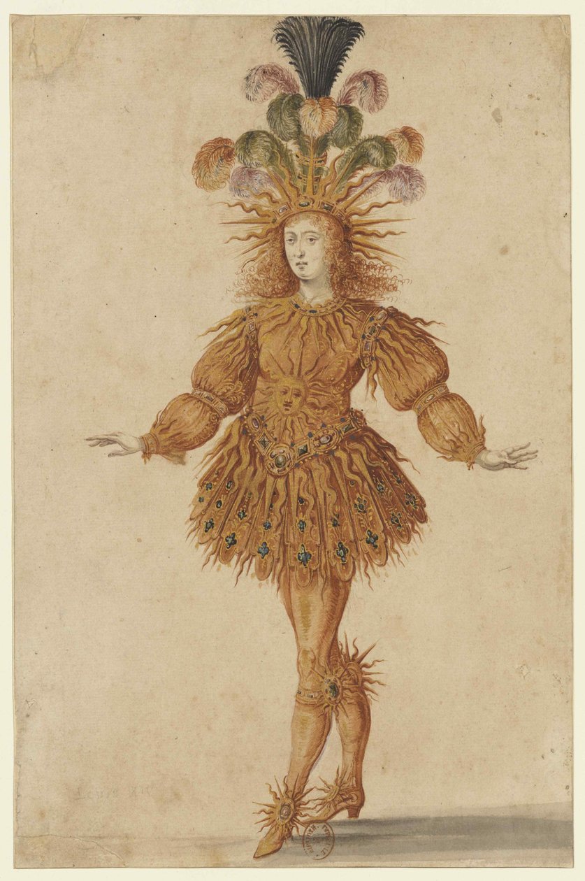 Ludvig XIV Apollona baletissa Ballet de la Nuit, 1653. tekijältä Henri de Gissey