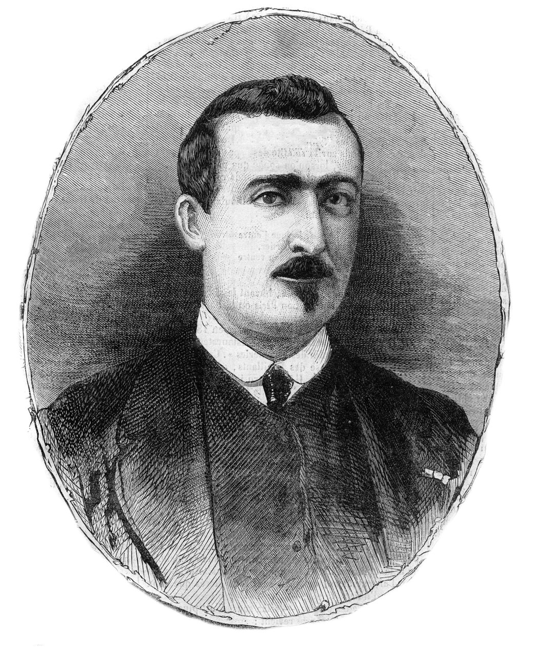 Antoine Alphonse Chassepotin (1833-1905) muotokuva, panssari ja samannimisen kiväärin luoja - Henry de Montaut